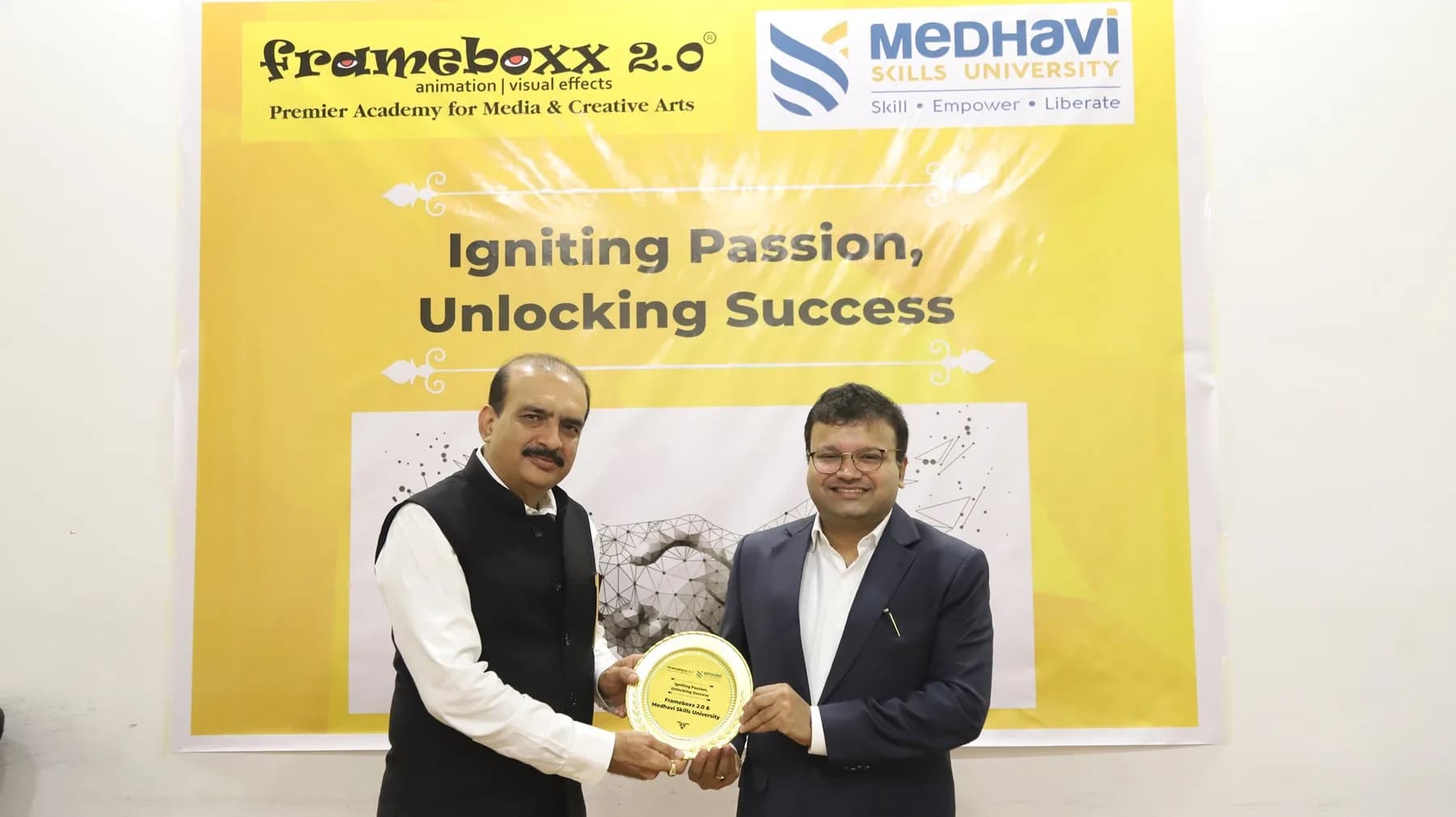 Frameboxx collaborates with Medhavi Skills University