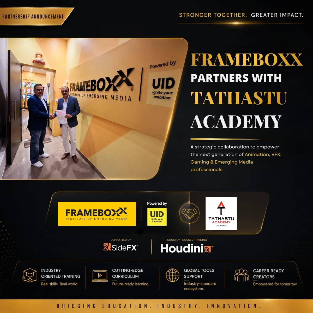 Tathastu Academy and Frameboxx Partner to Shape India's Houdini Talent