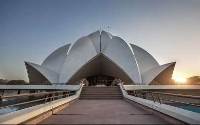 Lotus Temple landmark representing Delhi NCR centre