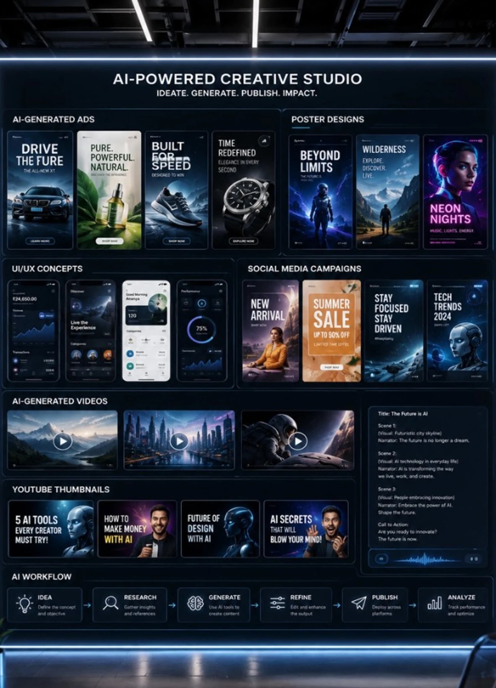 AI-Powered Creative Studio project — ads, posters, social campaigns, and video