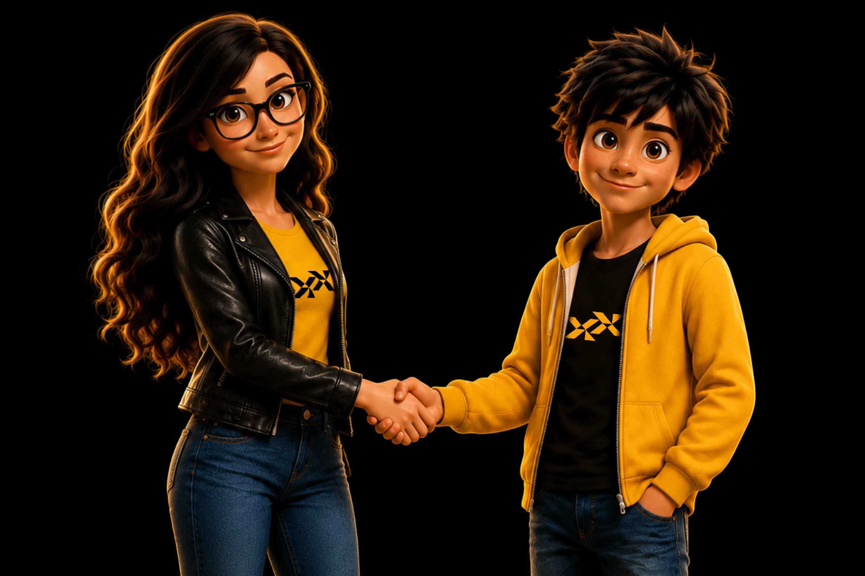 Frameboxx franchise partners shaking hands