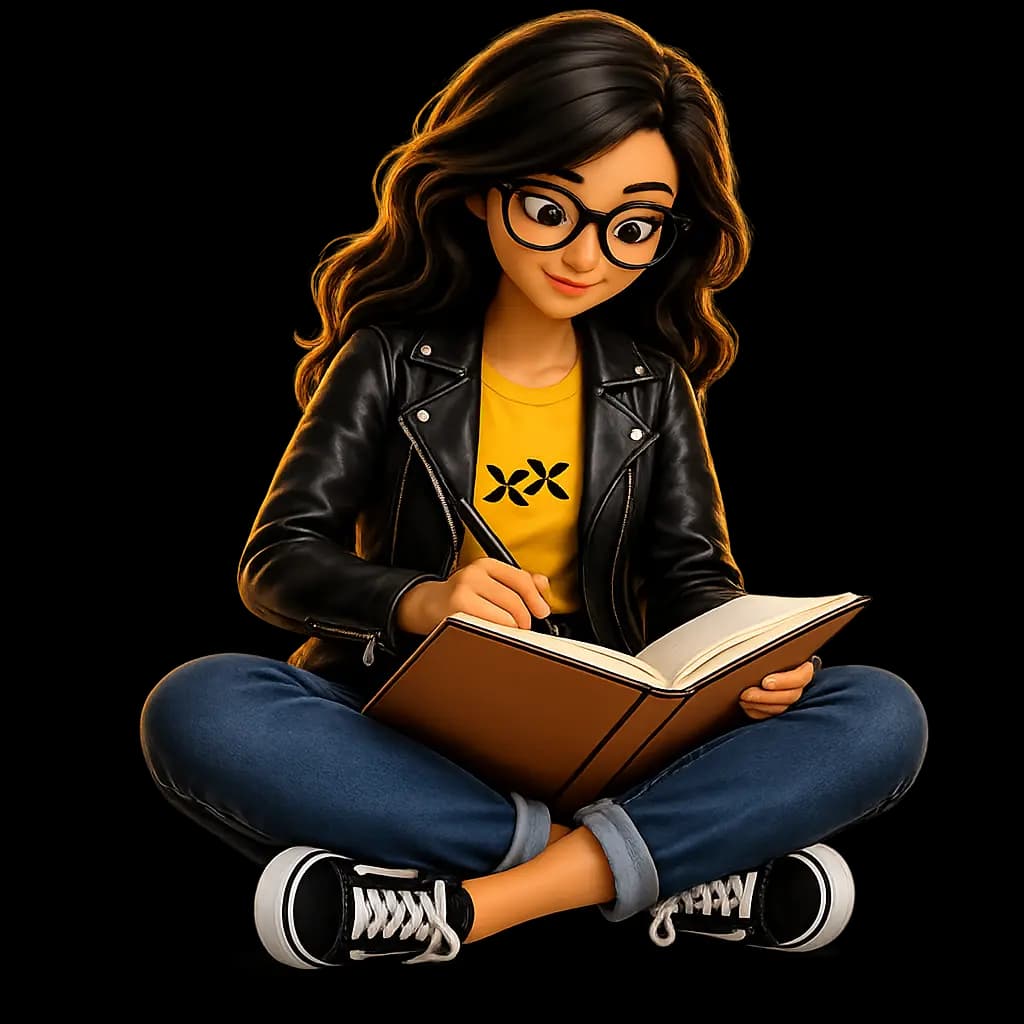 Frameboxx student reading creatively