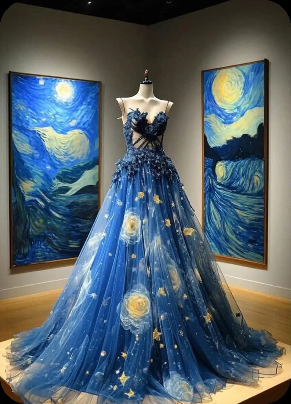 Art-inspired couture gown student project