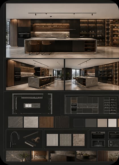Commercial kitchen concept student project