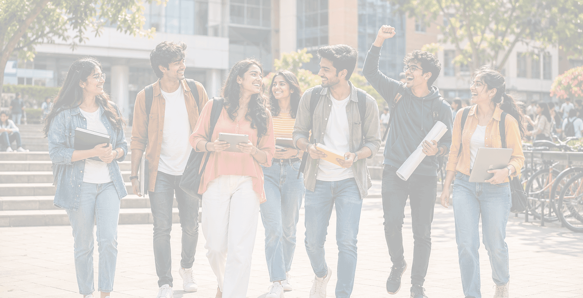 Frameboxx students walking together on campus