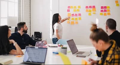 Creative portfolio review session