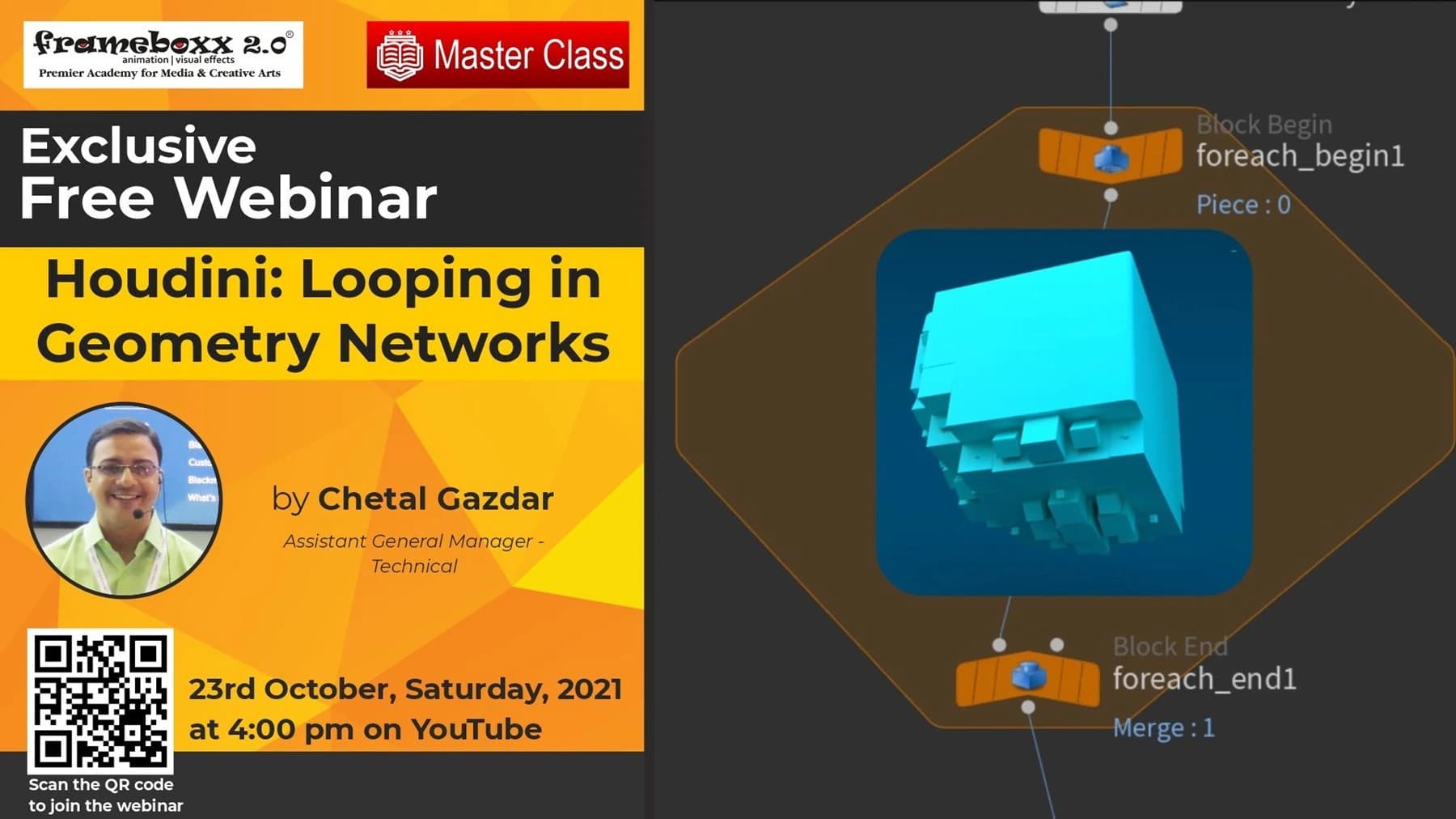 Masterclass on Houdini: Looping in Geometry Networks