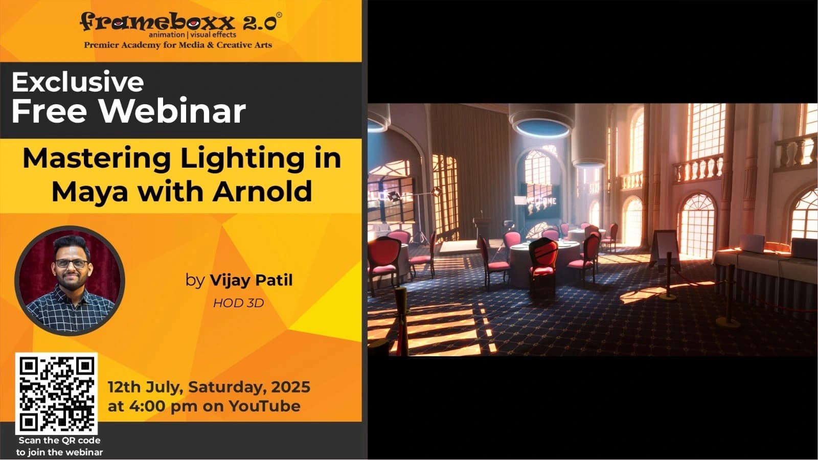 Webinar: Mastering Lighting in Maya with Arnold