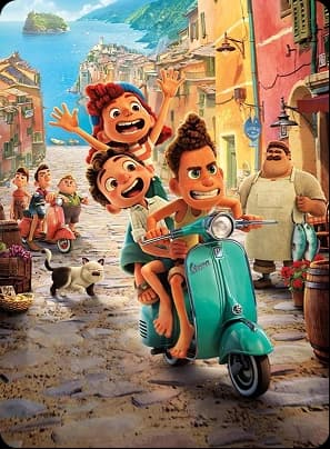 Animated scooter scene from student short