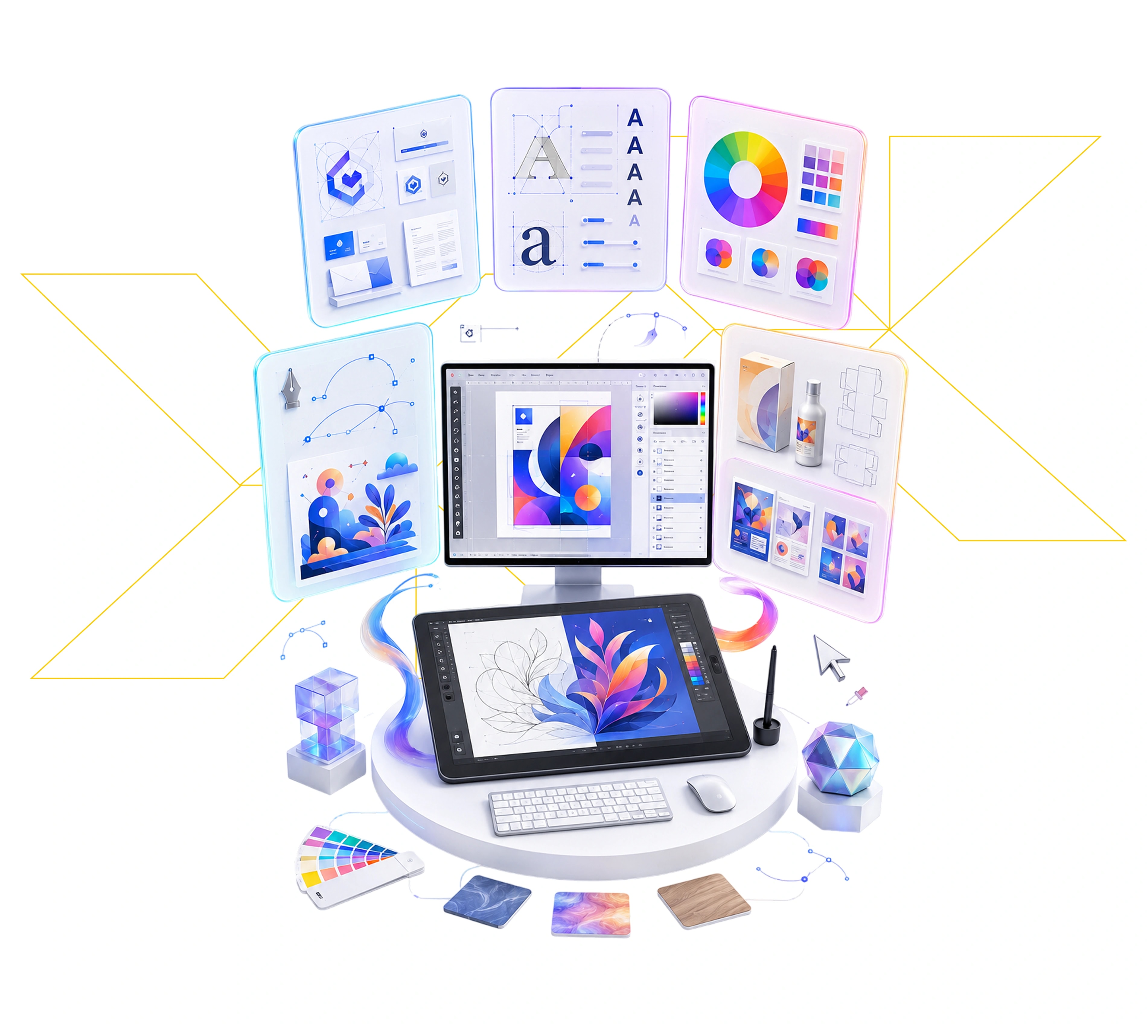 Course overview visual for Expert Program in Graphic Designing