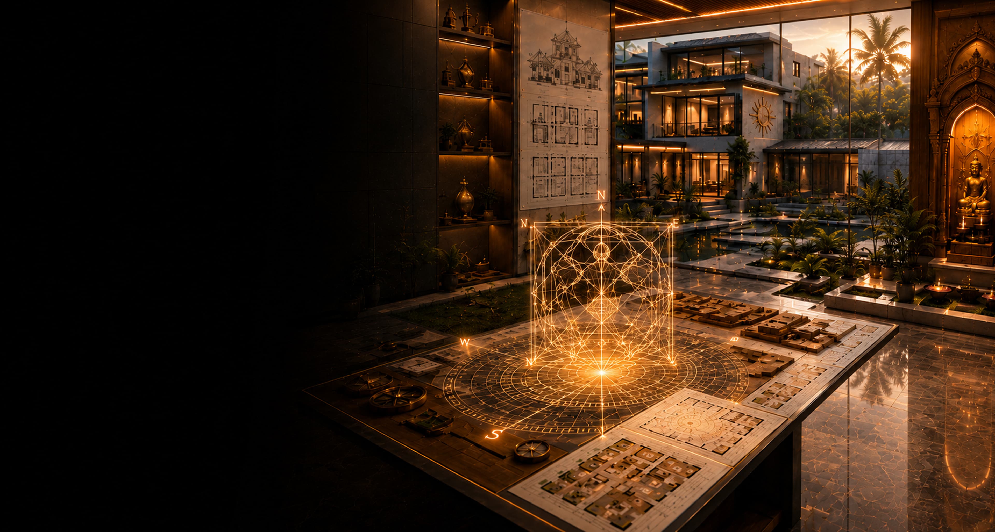 Vastu Purusha Mandala holographic design studio for Specialization Program SPVS