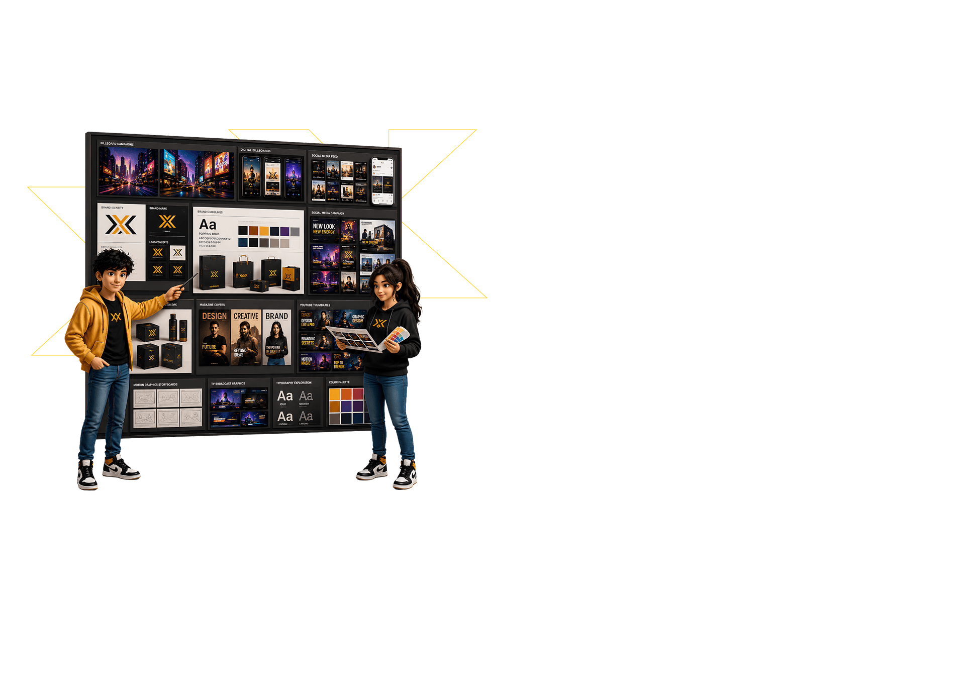 Course overview visual for Expert Program in Graphic, Broadcast and Social Media Design