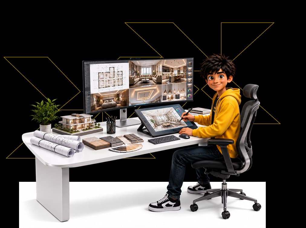 Course overview visual for Master Program In Interior Design (MPID)