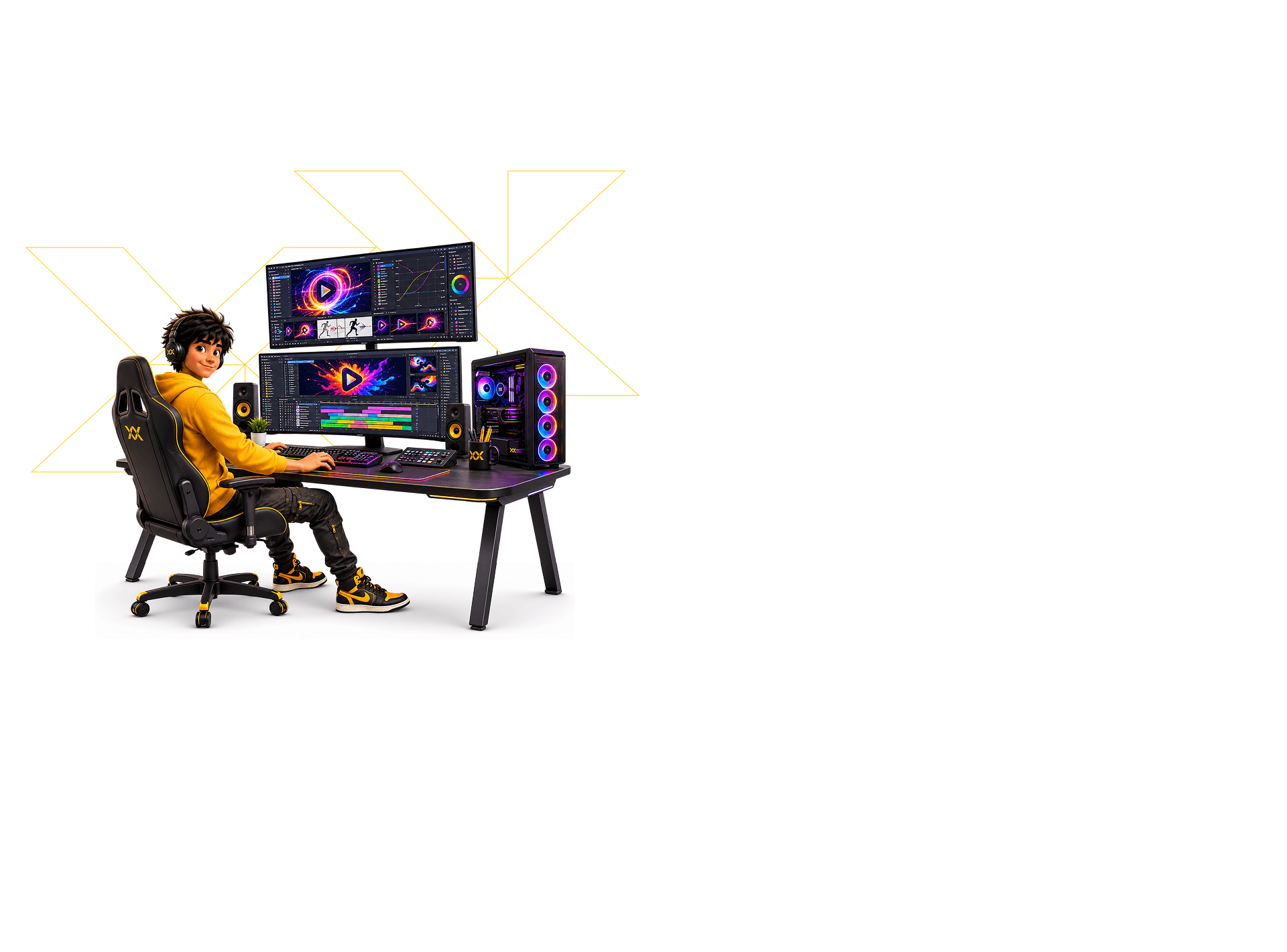 Course overview visual for MPMG Motion Graphics
