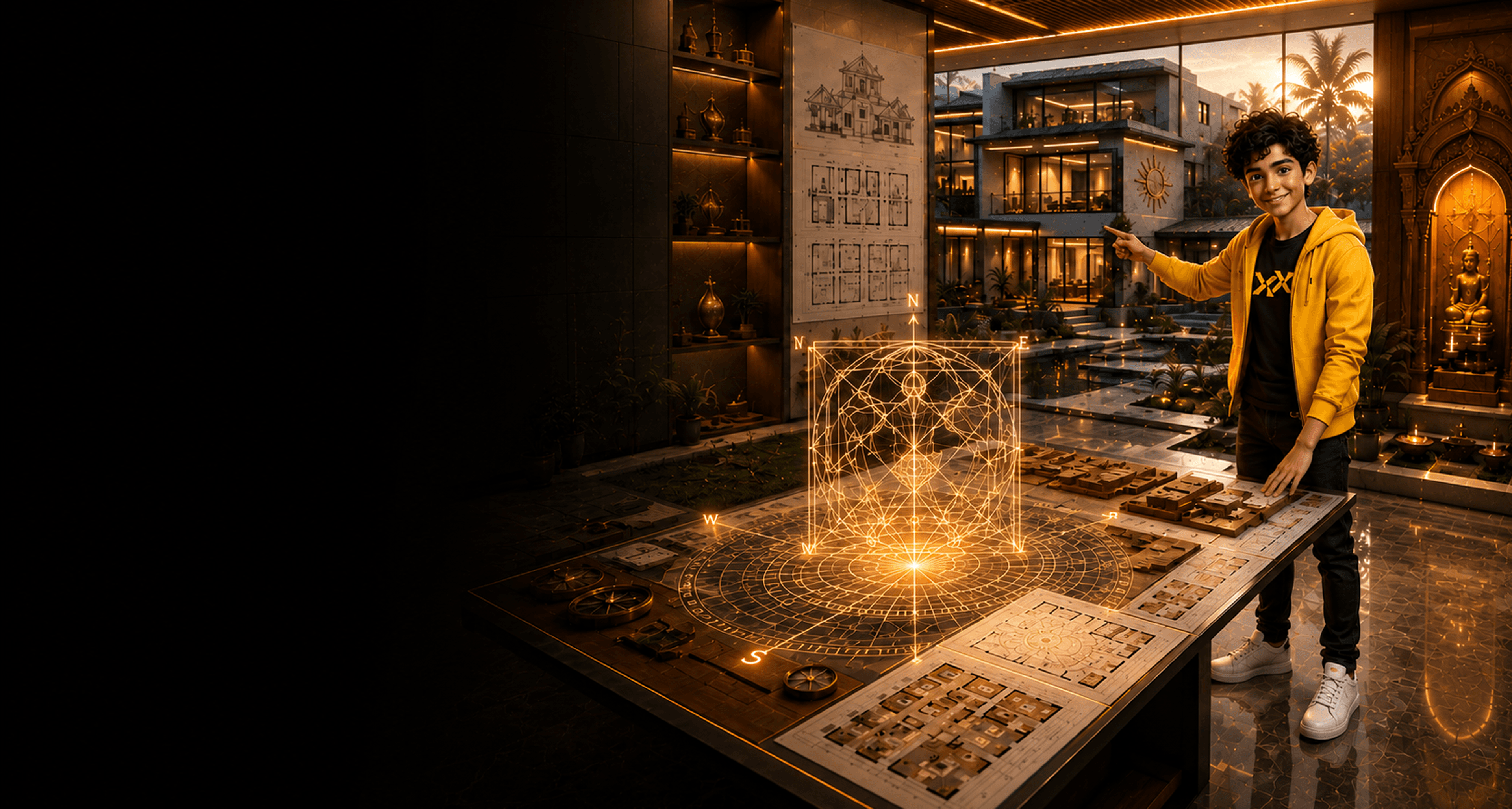 Vastu Shastra holographic design studio for Specialization Program SPVS