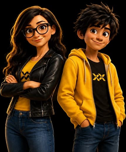 Frameboxx creative characters ready to help with your questions